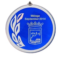 Medalla Puentenuevo cristal de 70mm Ø 