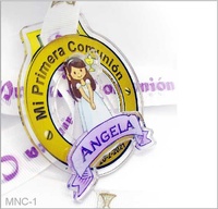 Medalla de metacrilato personalizable para comunion 