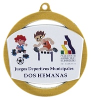 Medalla metal para personalizacion a todo color