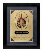 PLACA DE COLGAR PERSONALIZABLE CON MARCO