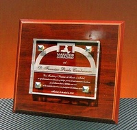 Placa conmemorativa Bushem Cristal