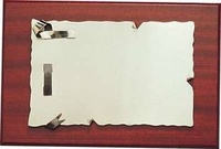 Placa conmemorativa alpaca
