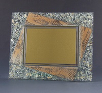 Placa conmemorativa cristal marron 