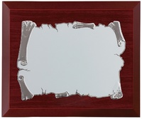 Placa conmemorativa económica en aluminio pergamino 