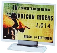 Placa de Cristal Eresma personalizable