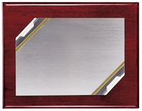 Placa de Homenaje Plateada con pliegues