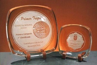 Plato Dukawa Decorativo Cristal Cuadrado
