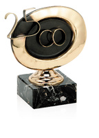 Trofeo 25 aniversario de latón