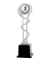 Trofeo Acrílico Trenzado Peana Negra