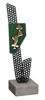 Trofeo Agata detalle verde para Poker