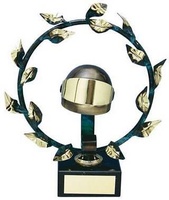 Trofeo Automovilismo Casco y Corona Laurel