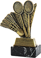 Trofeo Badminton Resina Bronce