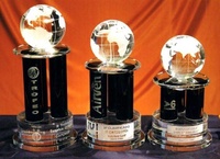 Trofeo Baka Columnas Cristal Negro