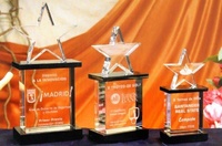 Trofeo Bander Estrella Cristal Transparente