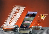 Trofeo Barma Inclinado Cristal 