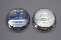 Trofeo Bijago Cristal Pisapapeles