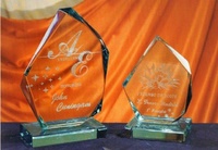 Trofeo Bor Cristal Irregular