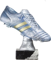 Trofeo Bota Futbol Plata Marmol