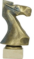Trofeo Caballo Ajedrez Dorado