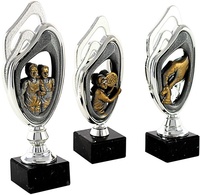 Trofeo Con Aplique Deportivo Plateado