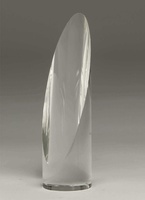 Trofeo Cristal Lapidado con peana