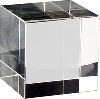 Trofeo Cubo Transparente Ter de Cristal