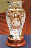 Trofeo Datooga Florero Biselado Cristal Madera