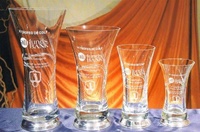 Trofeo Digil Florero Plata Cristal Liso