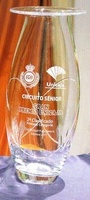 Trofeo Dizi Oval Florero Base Superior