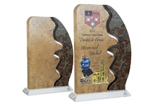 Trofeo Especial de piedra dos colores