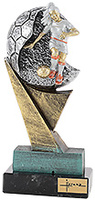 Trofeo Futbol Pelota Plata Jugadora