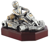 Trofeo Kart en resina.