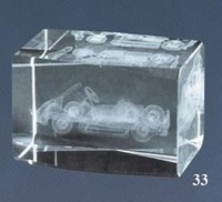 Trofeo Lozoya para Kart, cubo de cristal