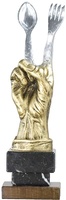 Trofeo Mano Cuchara Tenedor