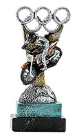 Trofeo Moto en resina.