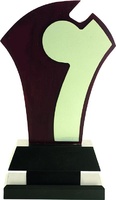 Trofeo Parla en madera personalizable