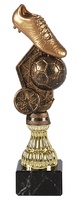 Trofeo Resina Futbol bronce Peana Marmol Negro