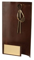 Trofeo Rugby rectangular aplique jugador