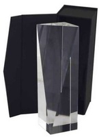 Trofeo Taco Cristal Optico de 3 caras