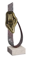 Trofeo Zafiro en Acero y Latón para Cocina