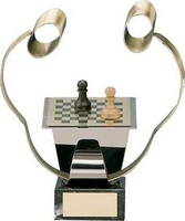 Trofeo ajedrez jugadores