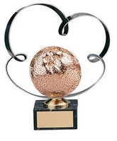 Trofeo alegórico naranja