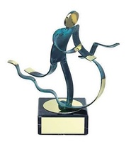 Trofeo atletismo triatlón latón
