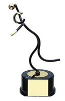 Trofeo balonmano negro y dorado