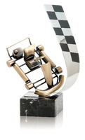 Trofeo bandera de karts