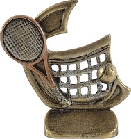 Trofeo bandido en resina para tenis