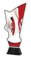 Trofeo blanco y negro multideporte