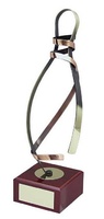 Trofeo bolos bolo plateado dorado