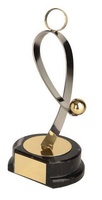 Trofeo bolos plateado y dorado