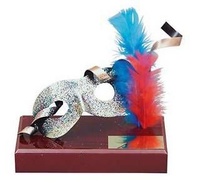 Trofeo carnaval antifaz plateado